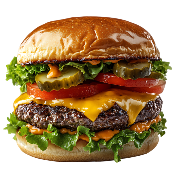 Ein großer frischer Burger